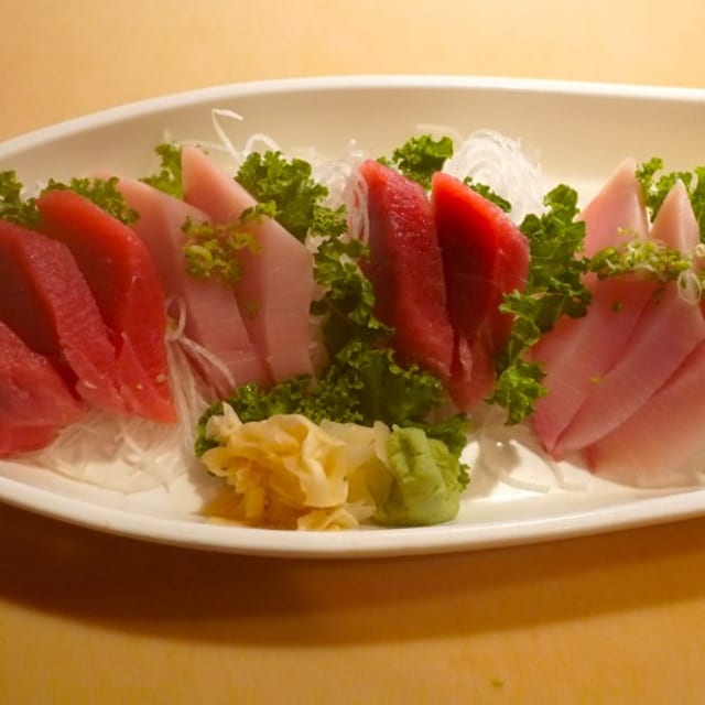 Yellowtail & Tuna Sashimi.